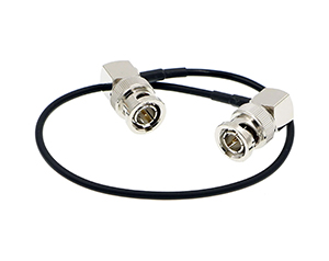 Right Angle BNC to BNC Flexible HD SDI Cable