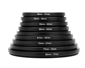 Metal Step Down Rings Lens Adapter Filter (37mm to 82mm)