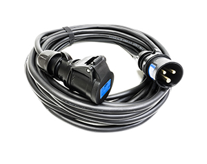 CEE 3-pole 16A male to female 230V/240V 10m