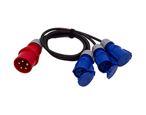 Mefelec Power distribution/splitter 3 outlets